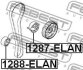 Купити РОЛИК НАТЯЖКИЙ KIA Sportage, Hyundai Elantra, Tucson, Trajet, Matrix, Coupe, KIA Cerato, Carens, Ceed, Hyundai I30, KIA Pro Ceed FEBEST 1287-ELAN (фото2) підбір по VIN коду, ціна 1120 грн.