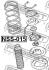 Купить Опора амортизатора Nissan Almera, X-Trail, Primera, Murano, Infiniti FX, Nissan Teana FEBEST nss-015 (фото2) подбор по VIN коду, цена 765 грн.