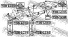 Купити ПОДУШКА ПОДРАМНИКА Toyota Land Cruiser, 4-Runner, Hilux FEBEST tsblc92 (фото2) підбір по VIN коду, ціна 973 грн.