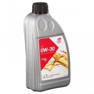 Олива 0W30 C2 SAE (4L) (ACEA C2/MS-13340/MS-90047/9.55535-DS1) Citroen C4, Peugeot 508, Fiat 500, Citroen C5, Nemo, DS3, Peugeot 308, Citroen DS4, Peugeot Bipper, Partner, 208 FEBI BILSTEIN 172188