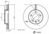 Купить Диск тормоз передний. VW Polo 17- FEBI BILSTEIN 174450 (фото2) подбор по VIN коду, цена 1253 грн.