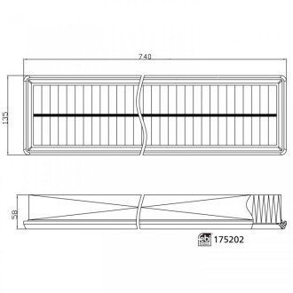 Фильтр воздуха FEBI BILSTEIN 175202