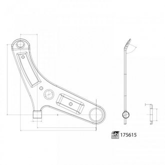 Рычаг подвески Opel Movano, Renault Master FEBI BILSTEIN 175615