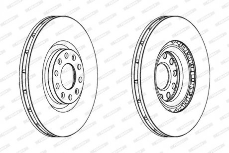 Тормозные диски FERODO ddf1166c1