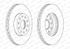 Купить Тормозной диск Seat Leon, Volkswagen Touran, Caddy, Golf, Skoda Octavia, Volkswagen Jetta, Audi A3, Skoda Superb, Yeti, Volkswagen EOS, Scirocco FERODO ddf1218 (фото2) подбор по VIN коду, цена 1881 грн.