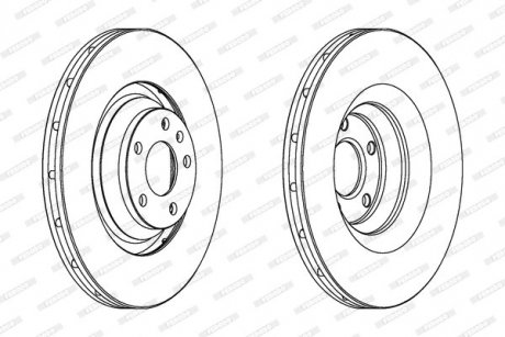 Гальмівний диск Audi A6 FERODO ddf1238c-1