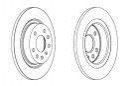 Тормозной диск SAAB 9-3, Fiat Croma, Opel Vectra, Land Rover Range Rover FERODO ddf1288