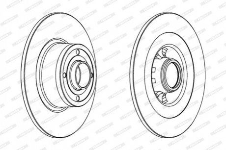 Диск гальмівний FERODO ddf1443c-1