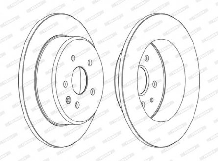 Тормозной диск Lexus GS, IS, LS FERODO ddf1499c