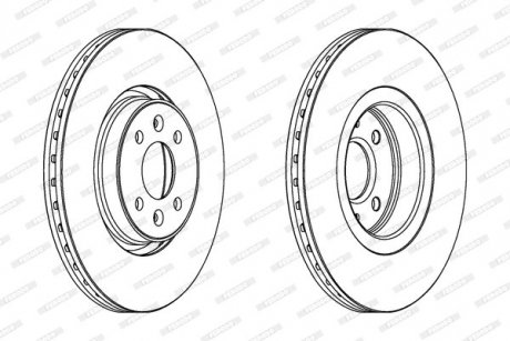 Тормозной диск FERODO ddf1513c