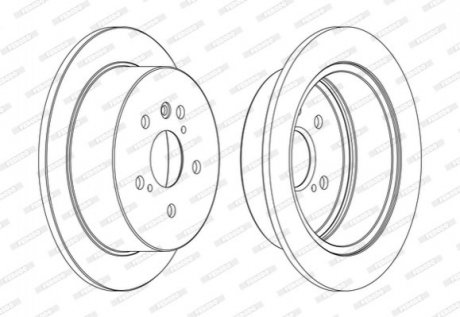 Тормозной диск FERODO ddf1545c