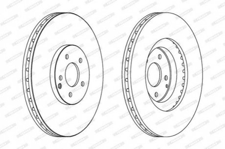 Гальмівний диск FERODO ddf1585