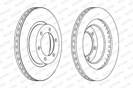 Тормозной диск FERODO ddf1594c