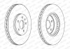 Купити Гальмівний диск Audi Q5, A5, A4 FERODO ddf1664 (фото2) підбір по VIN коду, ціна 2874 грн.