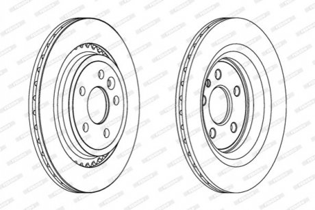 Диск тормозной FERODO ddf1681c