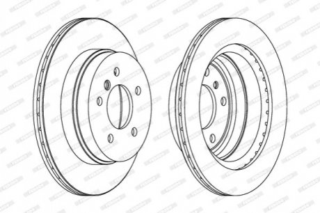 Диск тормозной FERODO ddf1697c