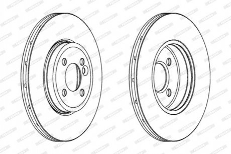 Диск тормозной Mini Cooper, Clubman FERODO ddf1711c