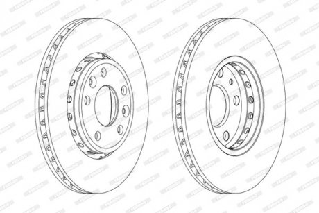 Гальмівний диск FERODO ddf1726c