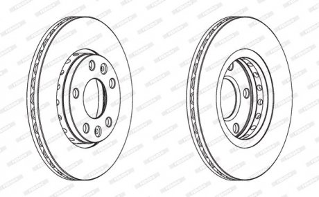 Тормозной диск FERODO ddf1728c