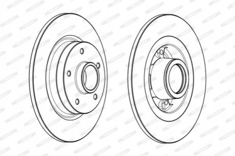 Диск тормозной Renault Grand Scenic, Fluence, Scenic FERODO ddf1731-1