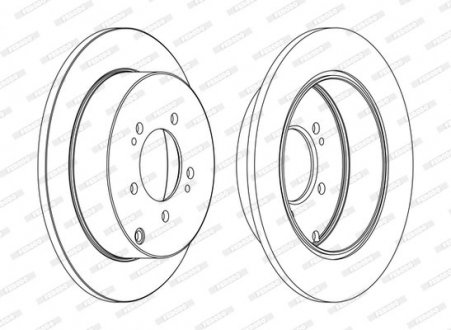 Купить Тормозной диск Mitsubishi Outlander, ASX, Opel Insignia, Mitsubishi Lancer, Citroen C4 FERODO ddf1737c (фото1) подбор по VIN коду, цена 5267 грн.