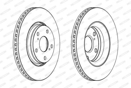 Тормозной диск FERODO ddf1756c