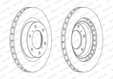 Гальмівний диск Mitsubishi Pajero FERODO ddf1757c