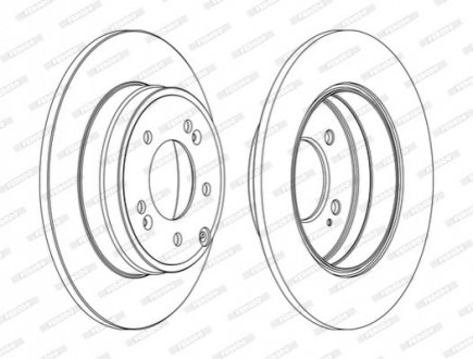 Гальмівний диск Hyundai Sonata, KIA Optima, Hyundai IX35 FERODO ddf1787c