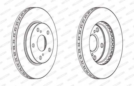 Диск тормозной FERODO ddf1789c