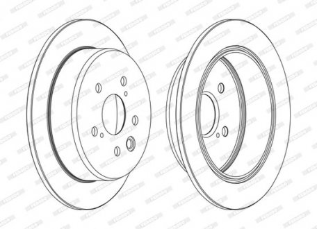 Гальмівний диск Lexus IS FERODO ddf1815c