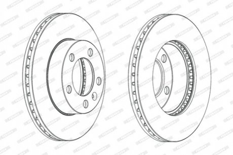 Тормозной диск Renault Master, Opel Movano FERODO ddf1974c-1