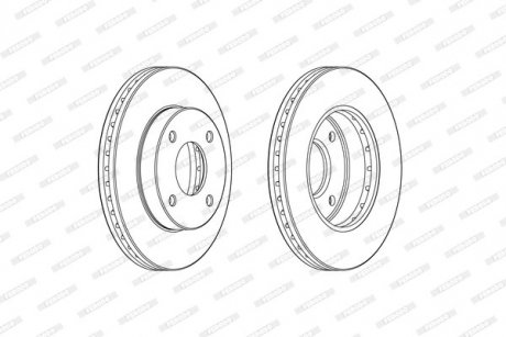 Гальмівний диск FERODO ddf2134c