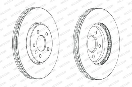 Диск тормозной Opel Astra, Zafira FERODO ddf2191c-1