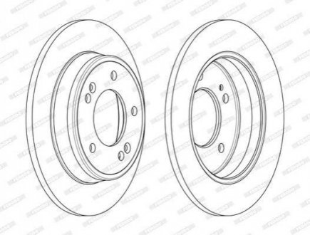 Купить Диск тормозной Hyundai I30, Veloster, Elantra, KIA Ceed, Cerato, Pro Ceed, Soul, Hyundai Creta FERODO ddf2193c (фото1) подбор по VIN коду, цена 1084 грн.