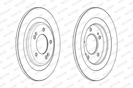 Диск тормозной FERODO ddf2200c