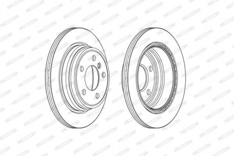 Купити Гальмівний диск BMW F30, F34, F32, F31, F33, F36 FERODO ddf2313c (фото1) підбір по VIN коду, ціна 2301 грн.