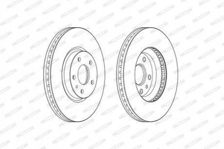 Тормозной диск Ford Mondeo FERODO ddf2337c