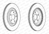 Купить Тормозной диск Audi A6, A8, A7, A5, A4, Q5, Q7, Volkswagen Touareg FERODO ddf2383c (фото2) подбор по VIN коду, цена 2869 грн.