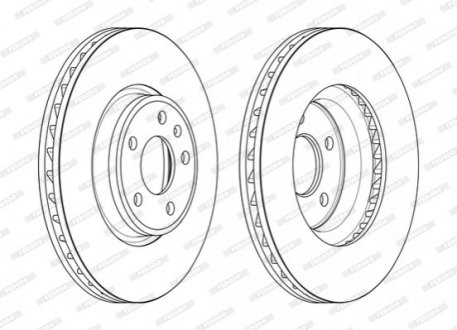 Диск тормозной Audi A4 FERODO ddf2596c-1