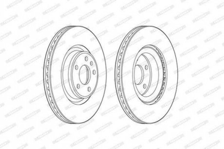 Диск тормозной Audi A4 FERODO ddf2597c-1