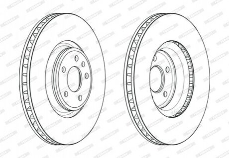 Гальмівний диск Audi Q7, A4, Volkswagen Touareg FERODO ddf2598c-1