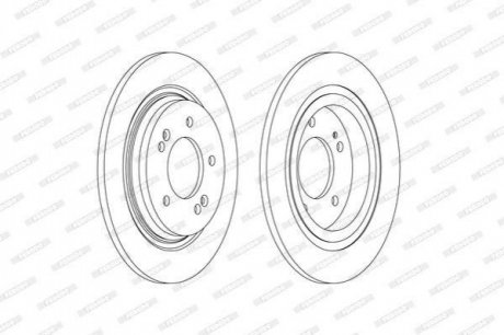 Диск тормозной KIA Optima, Soul, Hyundai Sonata FERODO ddf2604c