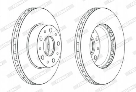 Диск тормозной Fiat Ducato FERODO ddf2659