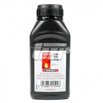 Купить Тормозная жидкость гидравлическая объемом 0,25л. FERODO fbx025 (фото1) подбор по VIN коду, цена 124 грн.