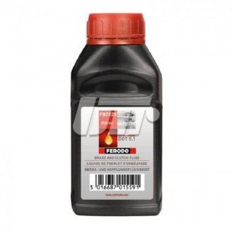 Купить Жидкость тормозная DOT 5.1 0.25л FERODO fbz025 (фото1) подбор по VIN коду, цена 163 грн.