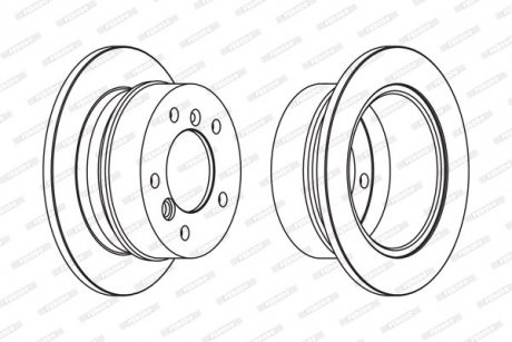 Купити Диск гальмівний FERODO fcr230a (фото1) підбір по VIN коду, ціна 1946 грн.