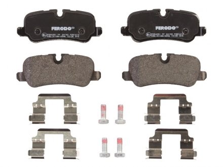 Комплект тормозных колодок из 4 шт. дисков Land Rover Discovery, Range Rover FERODO fdb1613 (фото1)