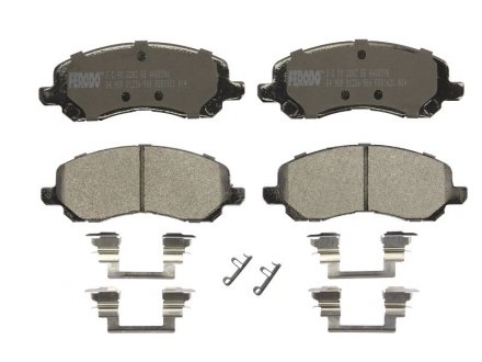 Комплект тормозных колодок из 4 шт. дисков FERODO fdb1621