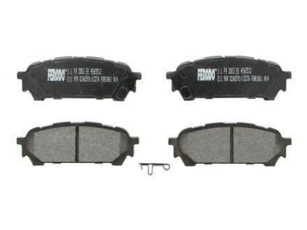Купить Тормозные колодки дисковые Subaru Impreza, Forester FERODO fdb1861 (фото1) подбор по VIN коду, цена 1257 грн.