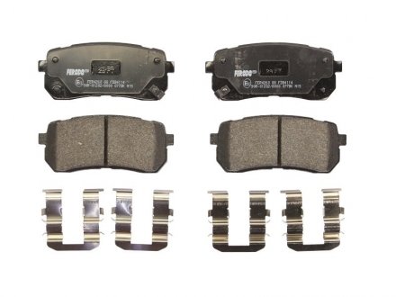 Комплект тормозных колодок из 4 шт. дисков KIA Carnival, Hyundai H-1, IX55, KIA Sorento FERODO fdb4114